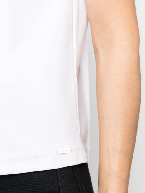 camiseta de algodón con bolsillo de parche